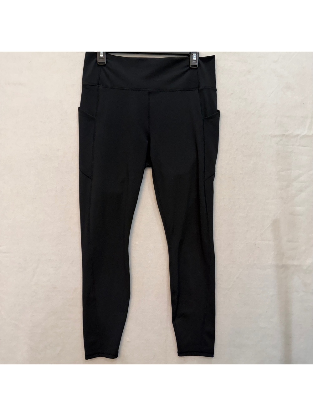 Fabletics PureLuxe High Waist Legging Women's XL Black 27" Inseam Pockets EUC